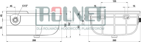 Poidło pływakowe z tworzywa sztucznego 3l samonapełniające