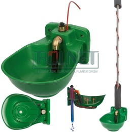 Poidło podgrzewane z tworzywa sztucznego 73W ogrzewana rura