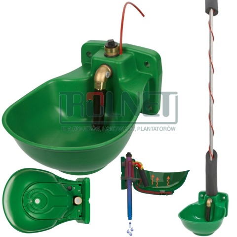 Poidło podgrzewane z tworzywa sztucznego 73W ogrzewana rura