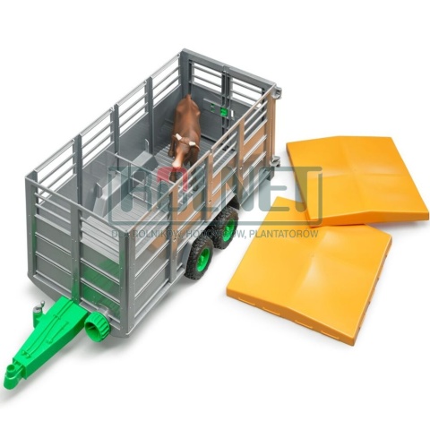 Przyczepa do transportu bydła + 1 krowa