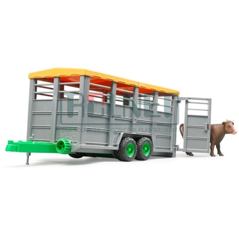 Przyczepa do transportu bydła + 1 krowa