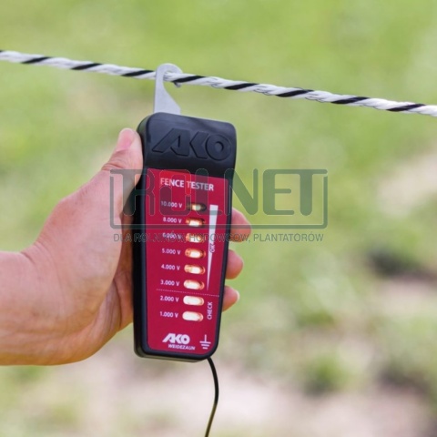 Tester napięcia ogrodzeń elektrycznych AKO 8-diodowy 1 000–10 000 V