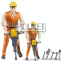 Zabawka figurka robotnika z akcesoriami