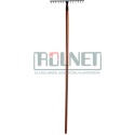 Grabie ogrodowe metalowe SHW REX Premium 14 zębów 150 cm do ziemi i grządek z trzonkiem jesionowym
