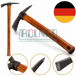 Mały kilof ogrodowy SHW REX Premium z trzonkiem jesionowym 40 cm, 580 g