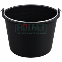 Wiadro czarne 20 l z uchwytem HD-PE