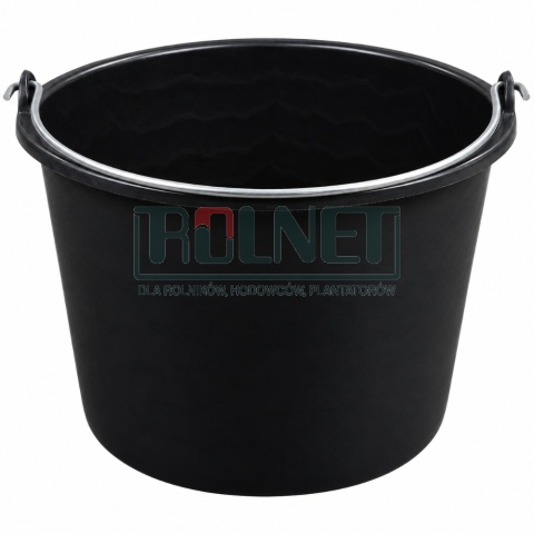 Wiadro czarne 20 l z uchwytem HD-PE