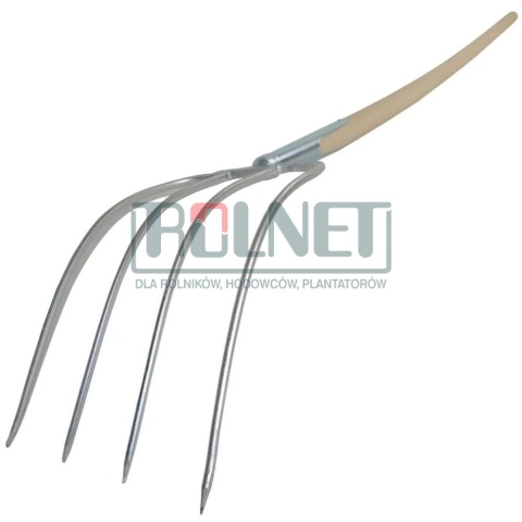 Widły do obornika SHW HAVAU 4-zębne 31 x 23 cm z trzonkiem 135 cm