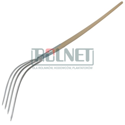Widły do obornika  4-zębne 31 x 23 cm z trzonkiem bukowym 135 cm