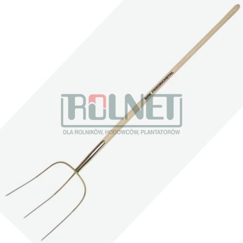 Widły do siana SHW 3-zębne oprawne ze skuwką, trzonek jesionowy 135 cm