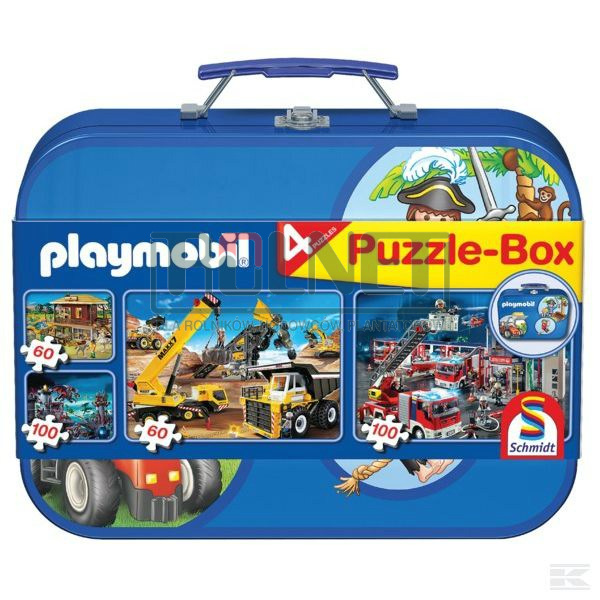Puzzle Playmobil zestaw w walizce 4 w 1