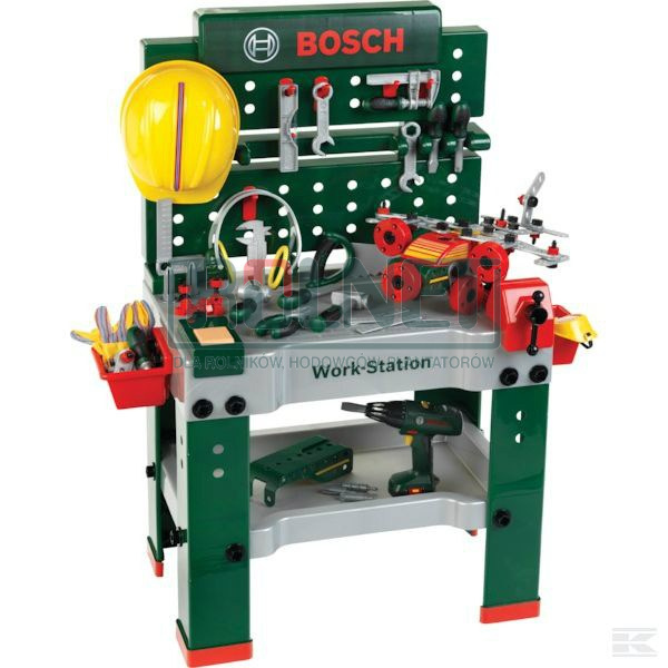 Zabawkowy stół warsztatowy Bosch, 150 elementów