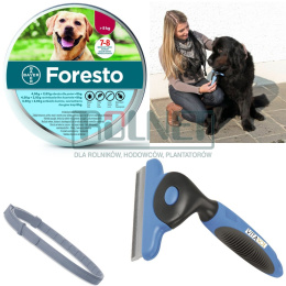 Bayer Foresto Obroża dla psów powyżej 8kg + Furminator 15 x 10 cm