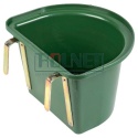 Żłób na paszę z zawiesiem Kerbl 12 l ZIELONY , pojemnik paszowy z pałąkiem do zawieszania